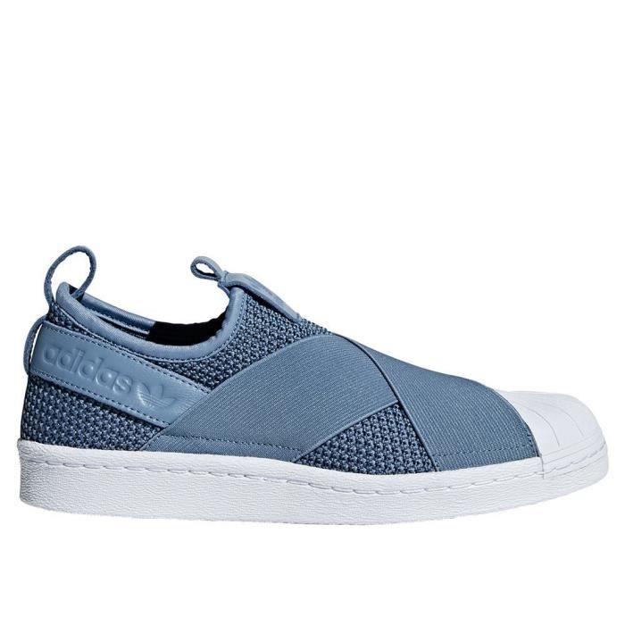 Chaussures Adidas Superstar Slip ON Bleu - Achat / Vente slip-on 