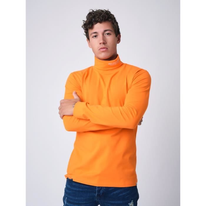 PROJECT X PARIS Pull col roule avec broderie Homme