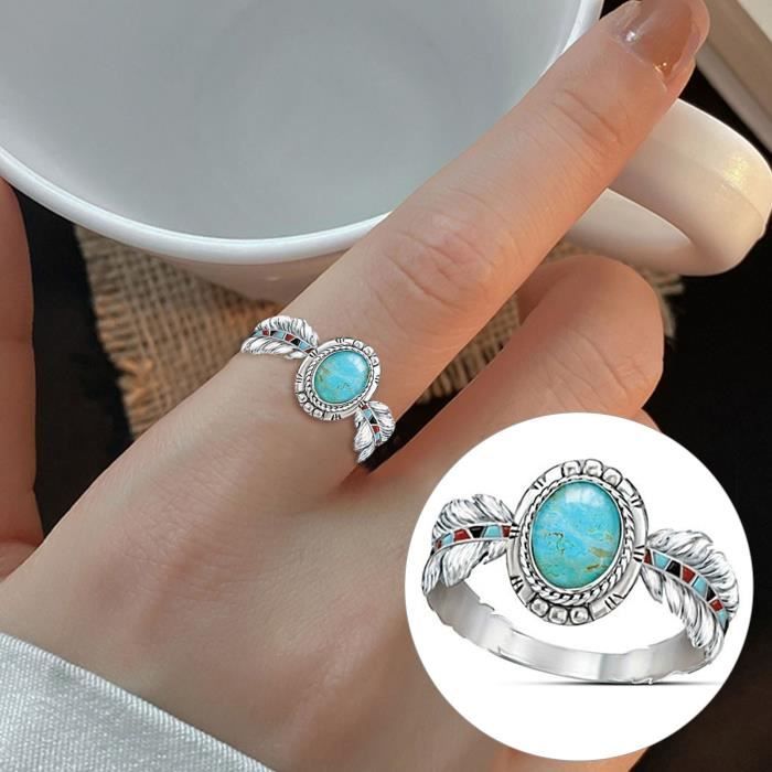 Bague turquoise ethnique deals
