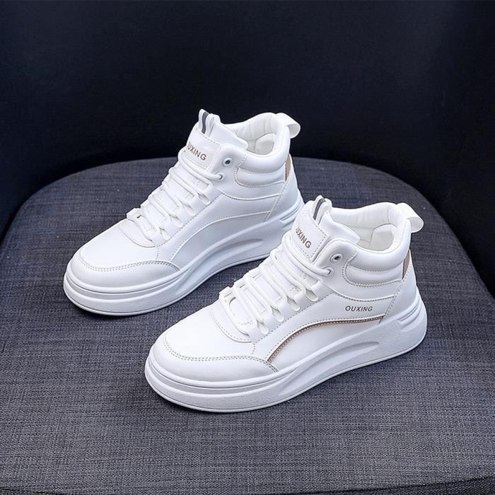 Basket montant original blanche femme