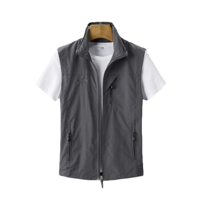Gilet De Pêche Et Chasse Expeditions - Homme Taille M - Gris, Poches Zippées