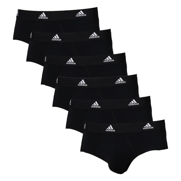 Adidas Slips Hommes Active Flex Cotton lot de 6 Noir Cdiscount Prêtà