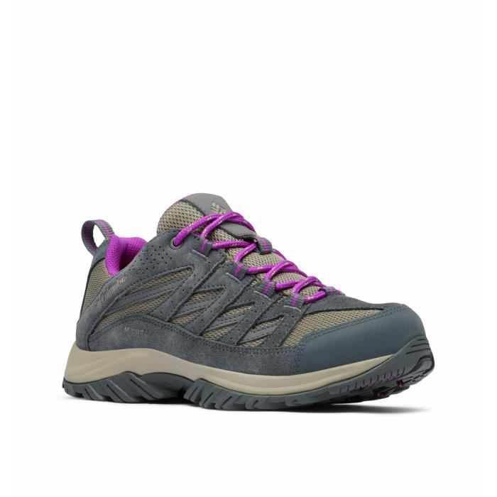 Chaussures de marche femme Columbia Crestwood Waterproof - beige/violet clair - 39,5