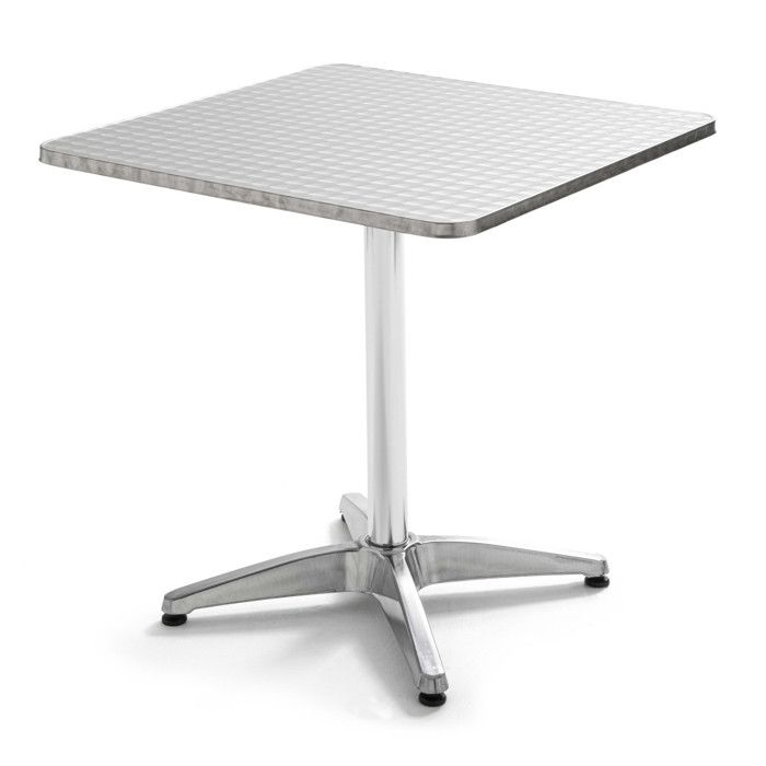 Table De Jardin Carree Bistrot Plateau En Aluminium 70 X 70 Cm Table De Terrasse 2 A 4 Personnes Achat Vente Table De Jardin Table De Jardin Carree En Alu Cdiscount