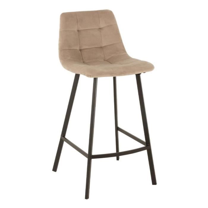 chaise de bar design "olivier" 95cm beige