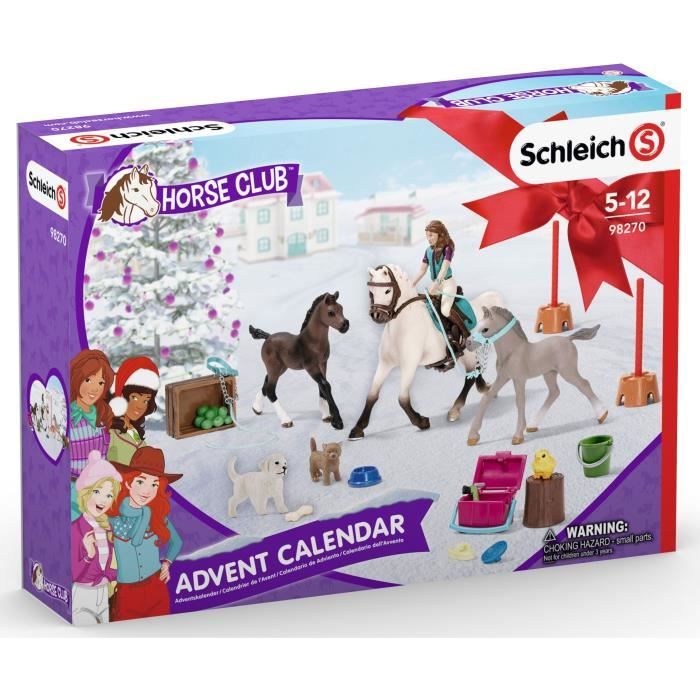 SCHLEICH Calendrier de l'Avent Horse Club 2021 Cdiscount Jeux Jouets