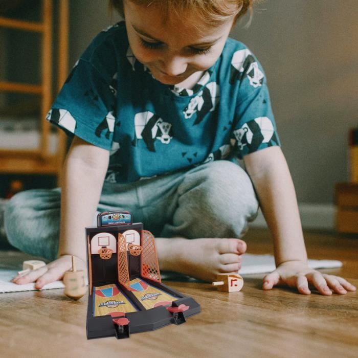 Mini Jeu De Basket-ball Doigt - Lot De 5 Jouets De Bureau, Réduction Du Stress, Couleur Aléatoire