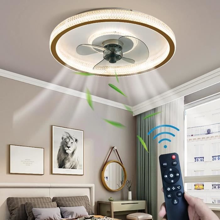 Ventilateur De Plafond Avec Lumière, Télécommande/app, Plafonnier Ventilateur De Plafond Avec Lumière, Télécommande/app, Plafonnier