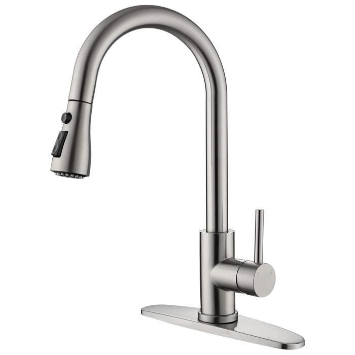 Kitchen Faucet with Pull Down Sprayer Faucet Offer Efficient Cleaning ...