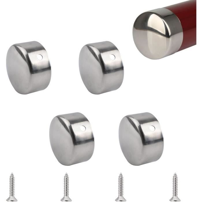 4 Embouts Bimini En Acier Inoxydable 316 - Pour Tubes Ronds De Bateau, Kayak, Pêche