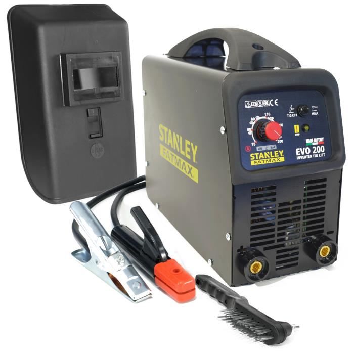 Poste à Souder Inverter MMA Stanley Fatmax King 160 - Professionnel 160A, électrodes 1.6 à 4 Mm | Garantie 2 Ans, Livré Avec Masque Et Câbles - 4