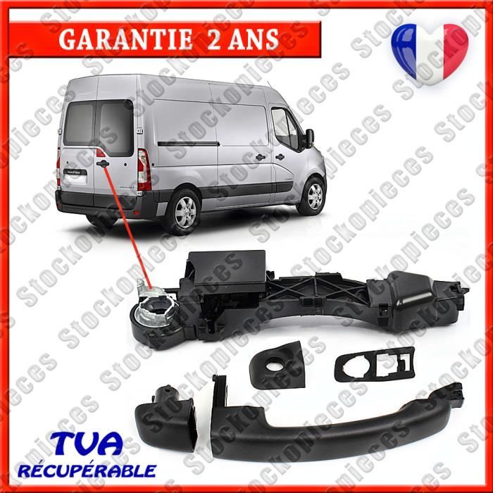 MECANISME COMPLET + POIGNEE DE PORTE ARRIERE COMPATIBLE RENAULT MASTER 3 OPEL MOVANO 3