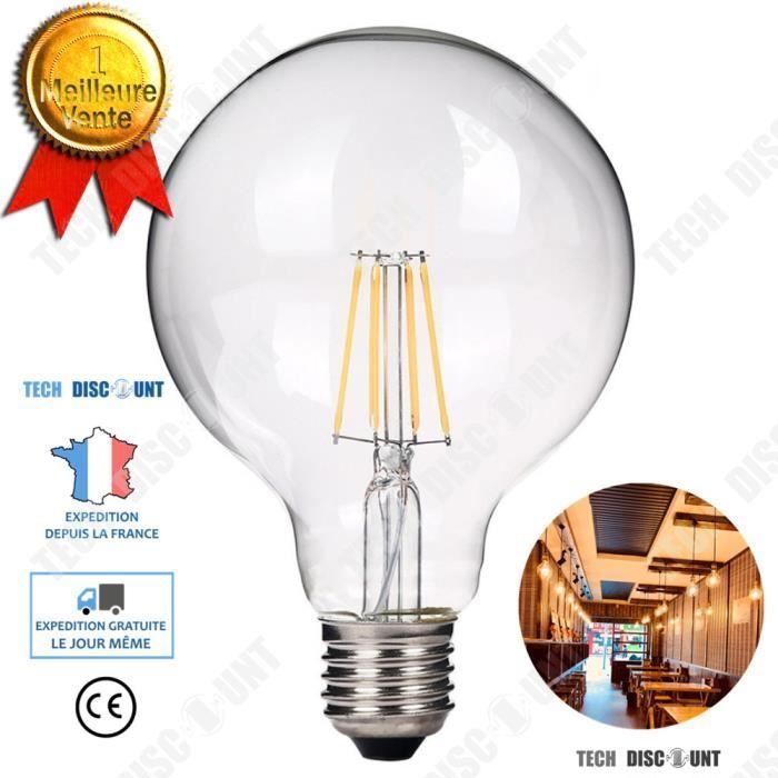 TD® Ampoule led jaune chaud abatjour suspension lampe de chevet à