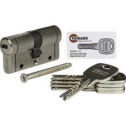3 CYLINDRE SERRURE HAUTE SECURITE THIRARD 10 CLES TRAFIC 12 30x30