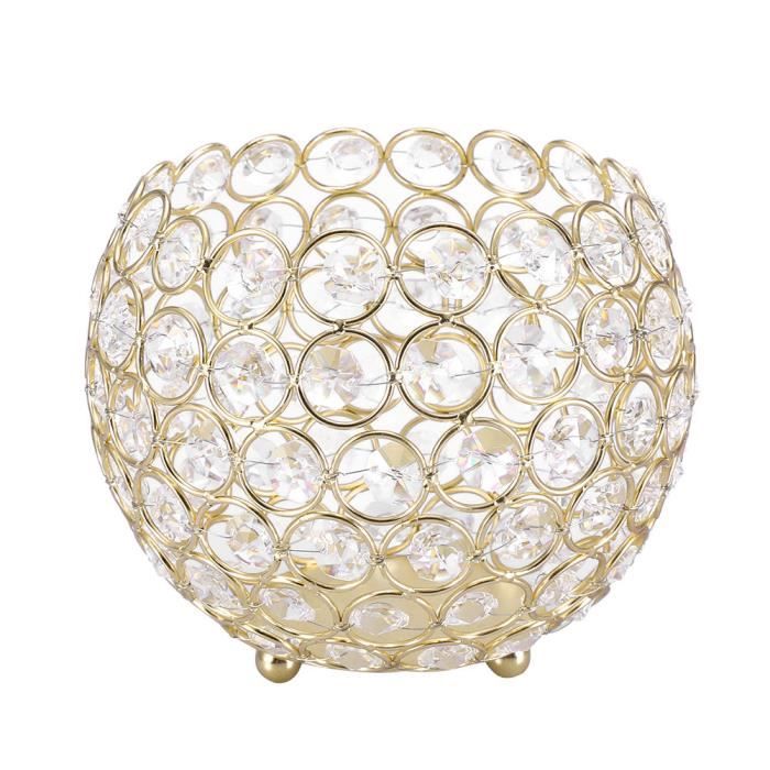 Lot De 2 Bougeoirs En Cristal Pour Bougies Chauffe-plat, Centres De Table De Mariage Chandeliers En Cristal Decorations De Table Argent 96675231