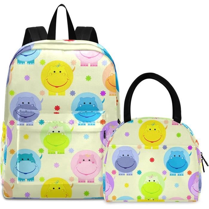 Sac à Dos Rainbow Friends Enfant - Ensemble 3 Pièces (Sac, Sac à Dos, Trousse) - Motif 3D