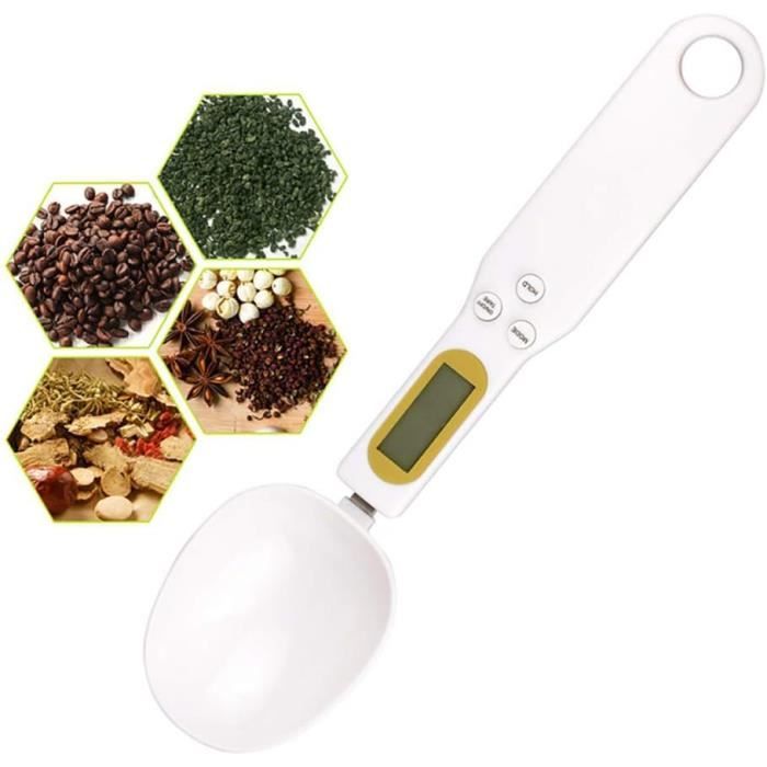 Balance Cuillère électronique - Capacité 500g / 30ml - Écran Numérique - Nettoyage Facile