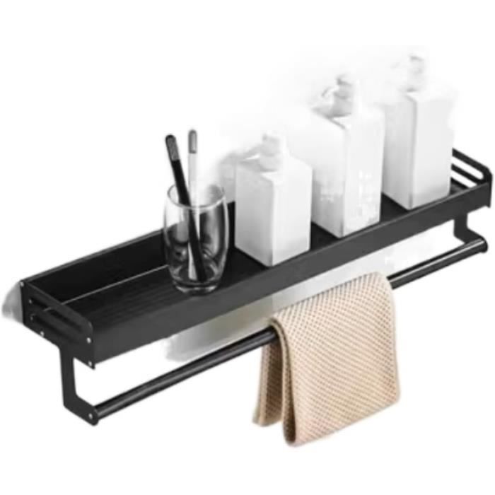 XQHD Rangement Douche Etagere Mural Verre, Etagère De Douche Accessoire Étagères De Salle De Bain Panier,200mm