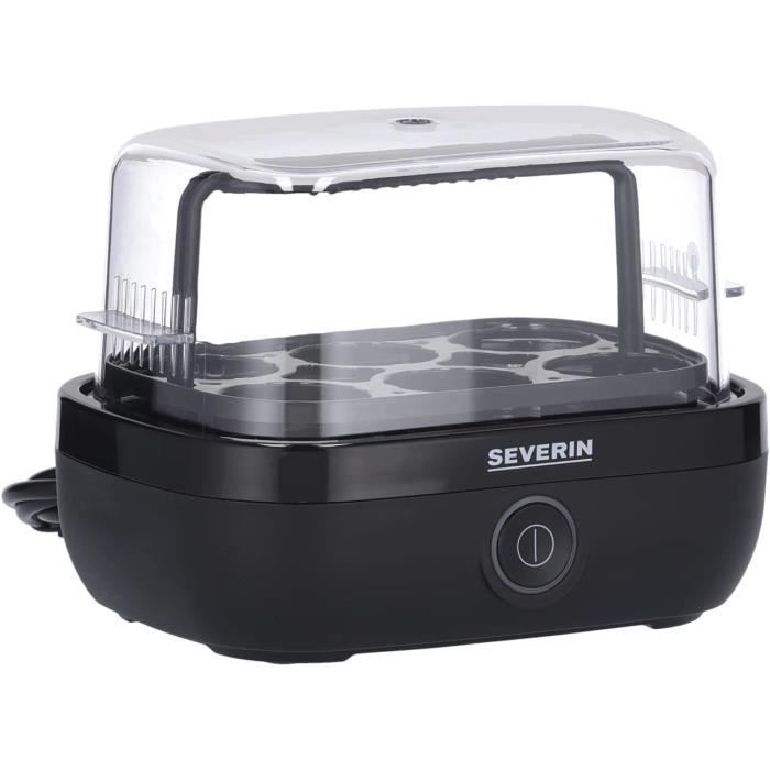 Cuiseur à Œufs SEVERIN 420W - Pour 6 Œufs, Doseur Gradué, Sans BPA, Blanc EK 3164