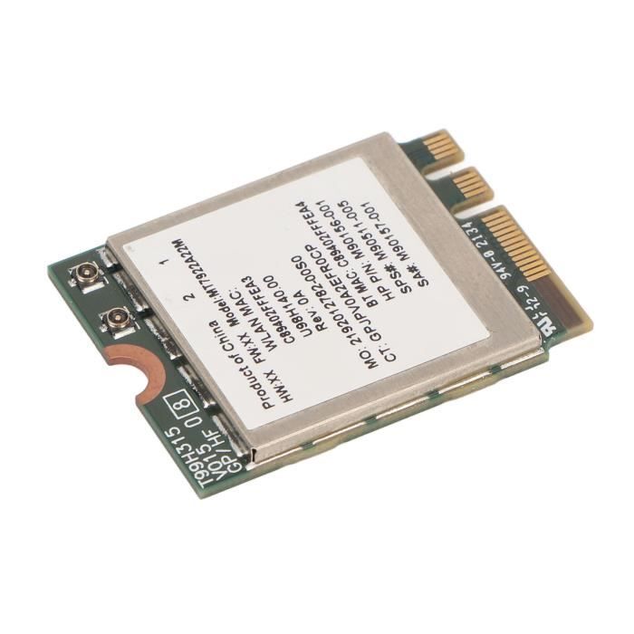 Carte WiFi 6 NGFF M.2 RTL8852AE - 1800 Mbps, Bluetooth 5.2, Compatible Windows 10/11, Pour PC Portable Ou Bureau