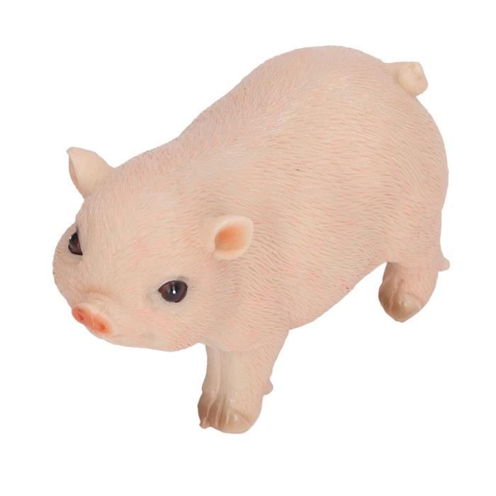 VINGVO Statue de cochon en résine de jardin Statue de jardin de cochon
