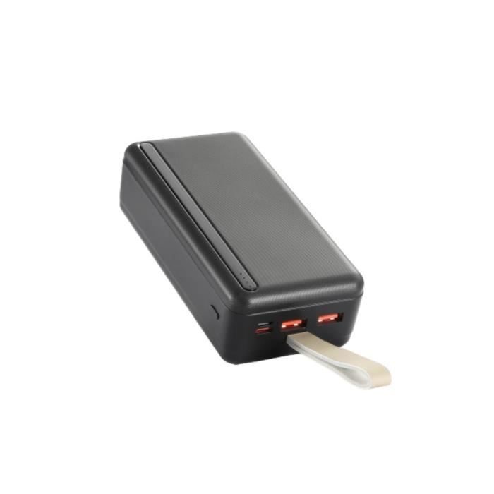 Batterie de secours - WE - 30000mAh - 3 ports - Recharge rapide 18W/20W - Noir