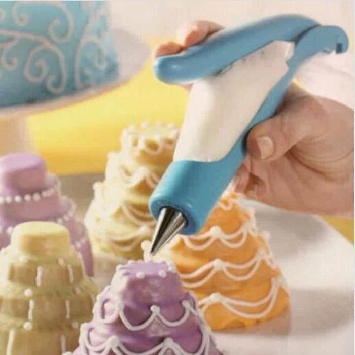 Lot 3 Stylos Décoratifs Silicone Pour Glaçage – Embouts Interchangeables, Idéal Gâteaux, Pâtisserie & DIY