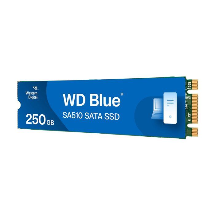 Disque SSD – WESTERN DIGITAL – WD Blue™ SA510 – 250 Go – M.2 SATA – 600 Mo/s