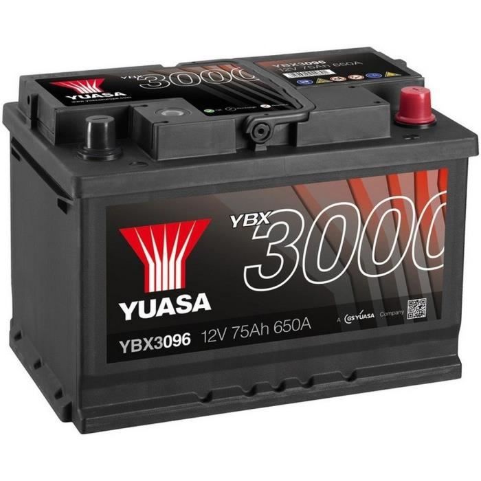 YUASA SMF Batterie Auto 12V 75Ah 650A