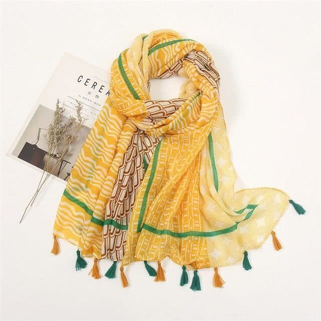 Écharpe Foulard Camouflage Lina & Lily - 180x90 Cm - Style Militaire Polyvalent