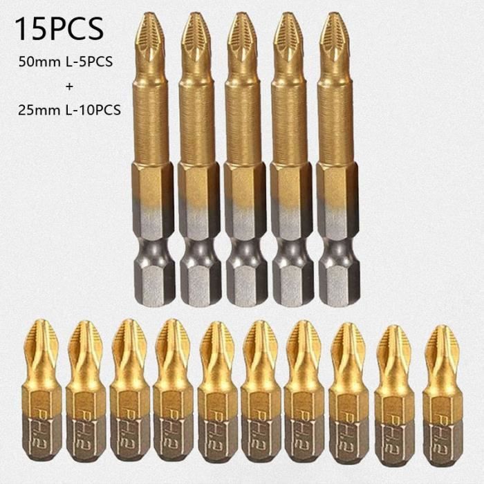 CPROSP Lot De 6 Embouts De Tournevis Magnétiques 1/4, Embout Allen Long 100 Mm, Tige Hexagonale S2, H2, H2,5, H3, H4, H5, H6, Clé Allen