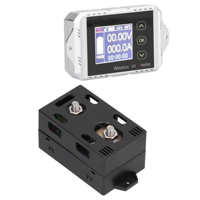 Voltmètre Batterie 12V-48V - Moniteur Capacité LCD - Pour Batterie Plomb & Lithium
