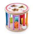 Rôle de jeu de tri en bois pour bébé - boîte de tri de jeu de forme de jouet éducatif-1