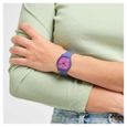 Bracelet silicone / plastique femme - SWATCH - Montre femme Swatch Mood Boost - Couleur de la matière:Violet-1