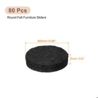 Sourcing Map Lot De 24 Patins Carrés En Feutre Pour Meubles - 3,1 X 3,1