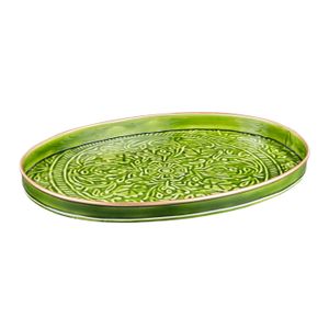 Plateau Ovale En Plastique Vert – Dimensions 23 X 9,5 Cm, Usage Polyvalent - 9