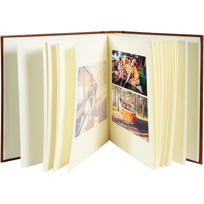 Album photo PANODIA pochettes avec mémo LINEA - 100 pages blanches