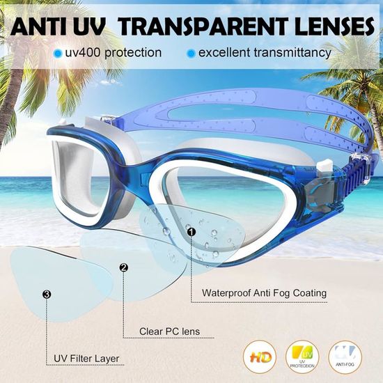 Lunettes De Natation Polarisiertes Winline - Anti-Buée, Anti-UV, Étanches