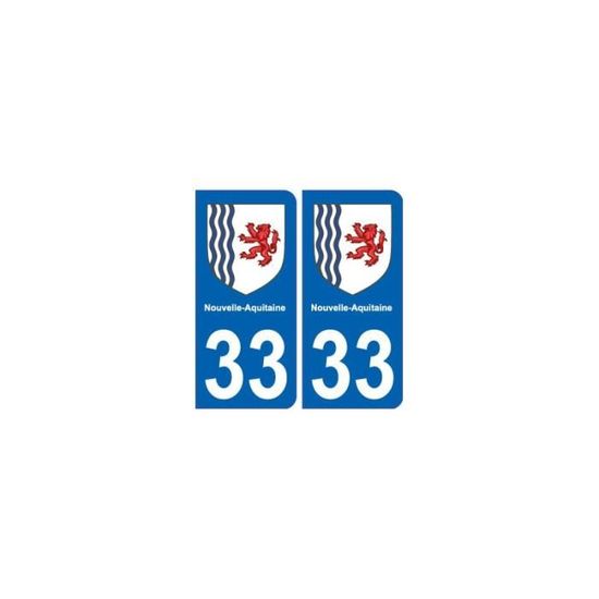 33 Pessac autocollant plaque blason armoiries stickers département 
