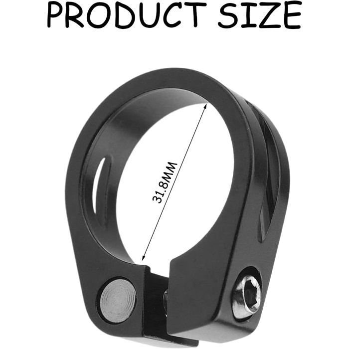 Collier De Serrage Double Couche HpLive - 31,6mm/34,9mm Alliage Aluminium Pour Tige De Selle Vélo VTT Route