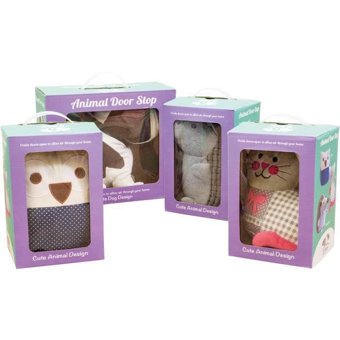 Butée De Porte Décorative Animal - Lapin Hérisson Ours Canard