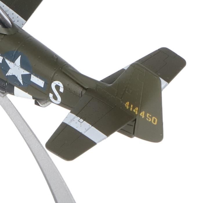 Maquette Avion De Chasse 1/72 En Alliage – 12,8 X 15,5 Cm – Avec Support – Décoration Bureau – Collection – Non Jouet (Dès 14 Ans)