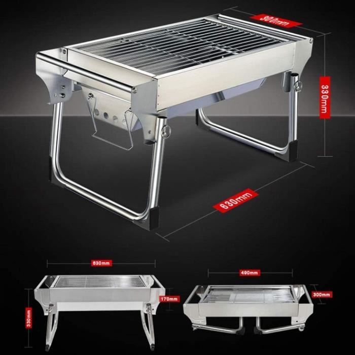Charbon Pliable BBQ Petit Gril Pliant Pratique Barbecue Sans Fum e En charbon-pliable-bbq-petit-gril-pliant-pratique-barbecue-sans-fum-e-en
