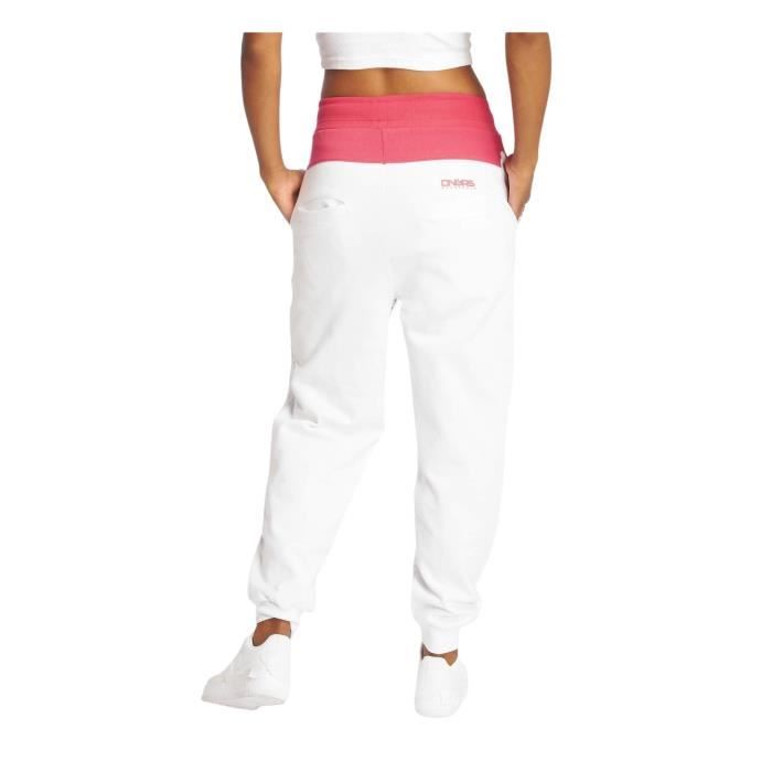 Dangerous DNGRS Pantaloni Jogging Donna Hyena - Nero Con Dettagli Rosa, Cotone Spesso, Vita Elastica, Taglia S