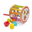 Rôle de jeu de tri en bois pour bébé - boîte de tri de jeu de forme de jouet éducatif-2