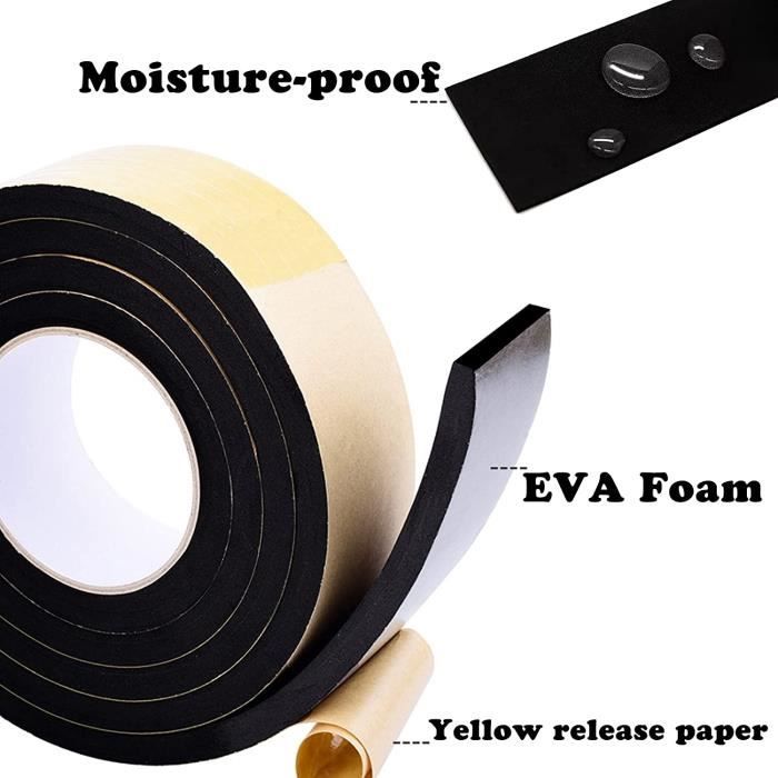 Ruban Joint Mousse EVA Adhésif 5mmx50mm 3mètres 9.8 Pieds long étanchéité