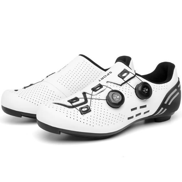 Chaussures de Cyclisme VTT 020 EASSUN, Réglables et Antidérapantes avec  Ventilation Latérale, Taille 43