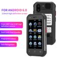 Qiilu Mini téléphone Mini Téléphone Intelligent Réseaux Complets Pilier PTT NFC 3+32G pour Android Système(Noir )-3