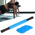 Cikonielf Tiges de fascia Rouleaux de massage musculaire Fitness Fitness Fascia Rods Rouleau de relaxation haute résistance(bleu )-3