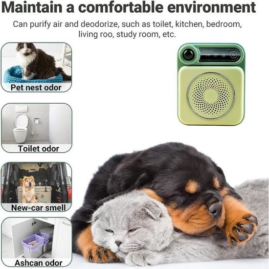 Désodorisant de litière pour chat éliminateur d'odeur intelligent réduire  la poussière de litière dissolvant d'odeur électrique - Cdiscount Animalerie